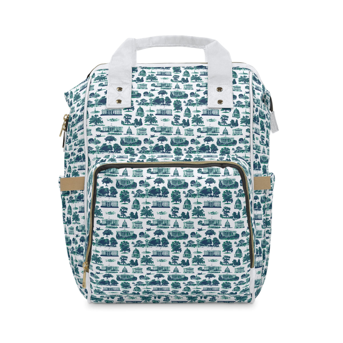 Forest Toile Diaper Backpack — Multifunctional Baby Changing Bag