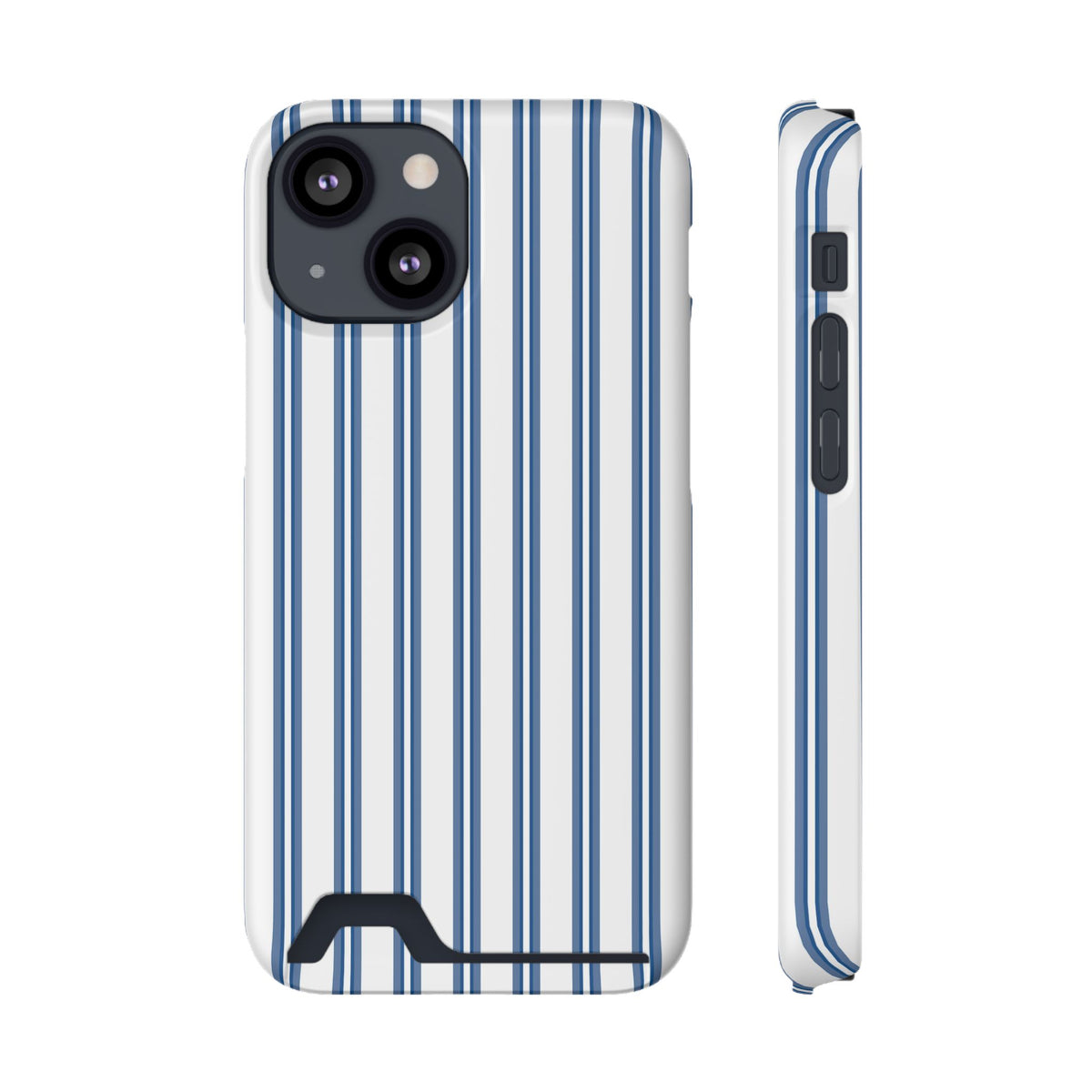 Blue Floral Card Holder Phone Case