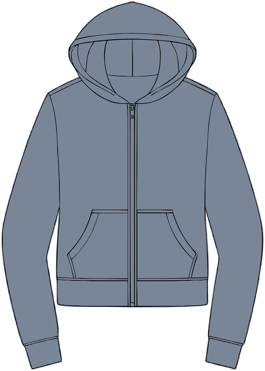 Women’s V.I.T. Fleece Full-Zip Hoodie — Monogram Logo Zip-Up Hooded Sweatshirt