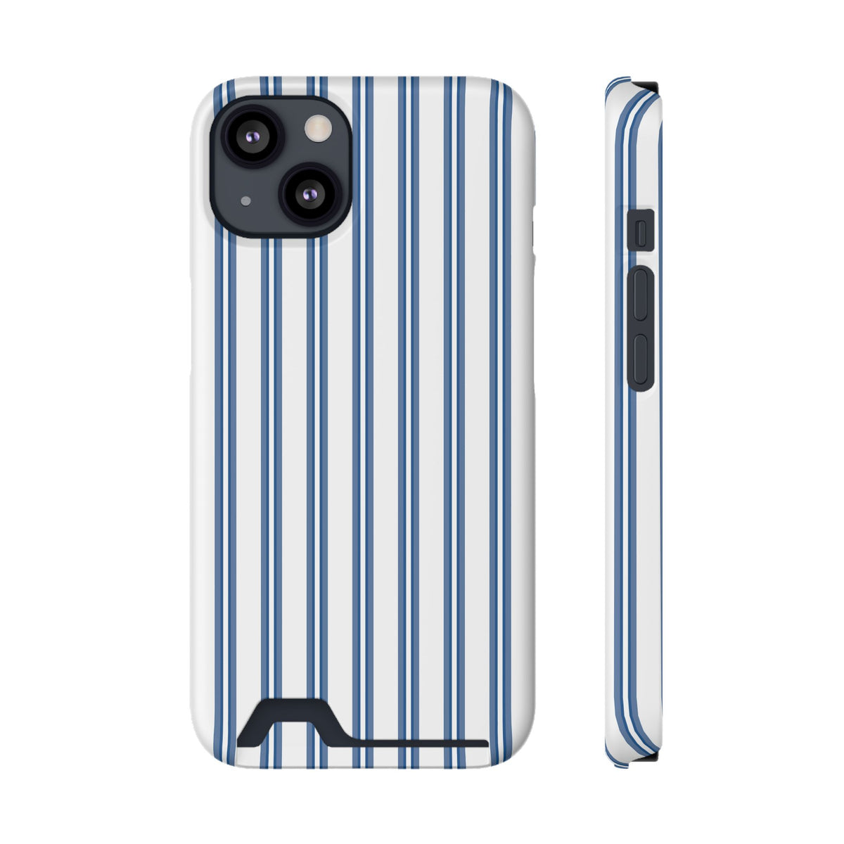 Blue Floral Card Holder Phone Case