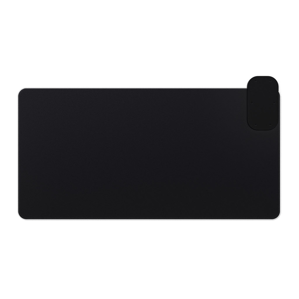 Blue Toile LED Gaming Mouse Pad with Wireless Charger — Extended RGB Desk Mat