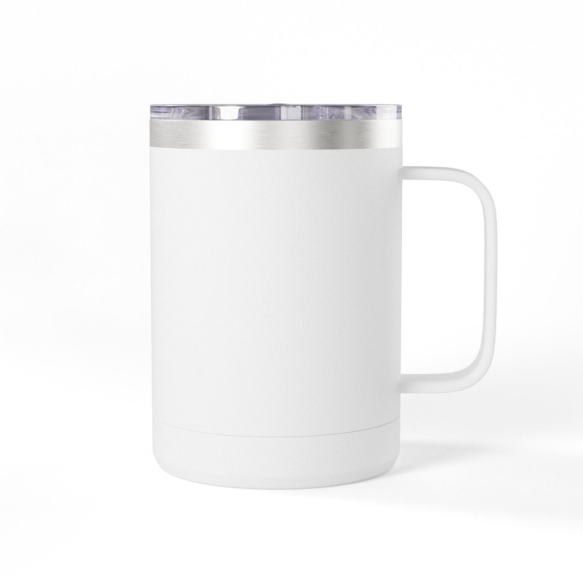 15oz Insulated Coffee Tumbler Mug with Retro Motorcycle Club Emblem