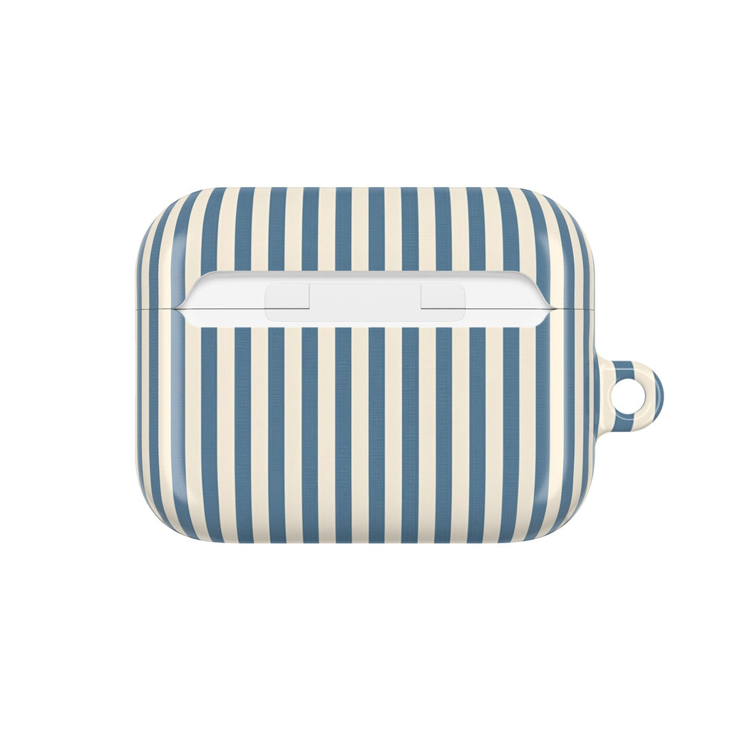 AirPod Case — Blue Toile Cityscape Pattern