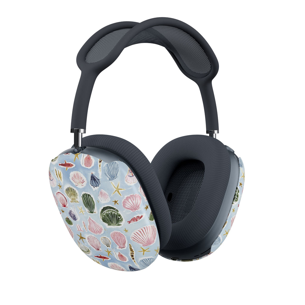 Seashell Pattern AirPod Max Cases — Coastal Shells All-Over Print