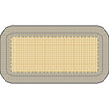Houndstooth Rectangular Pencil Case — Beige Retro Pattern
