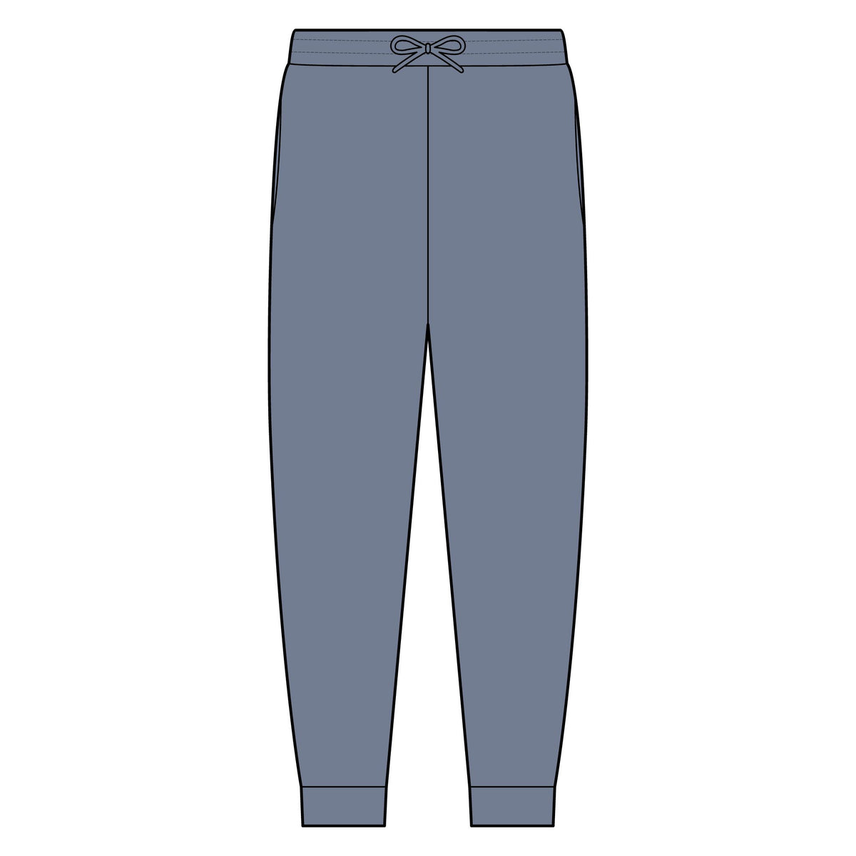 Olive Mini Logo Joggers — Casual Tri-Fleece Sweatpants