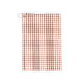Golf Towel — Repeating Golf Ball Pattern Microfiber Towel with Grommet & Hook