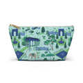 Garden Pavilion Accessory Pouch — Toile Print Cosmetic Bag