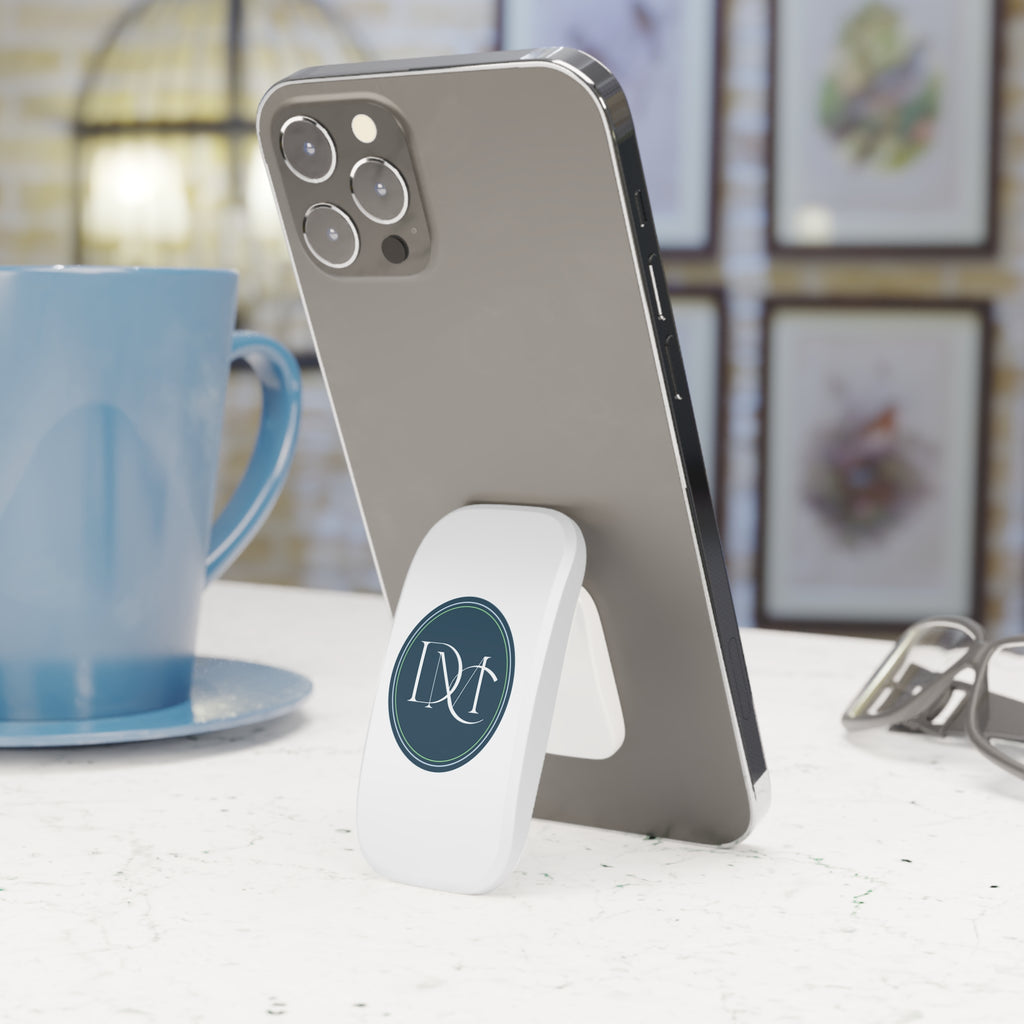 Monogram Oval Phone Grip & Stand — Elegant DNT Initials Design