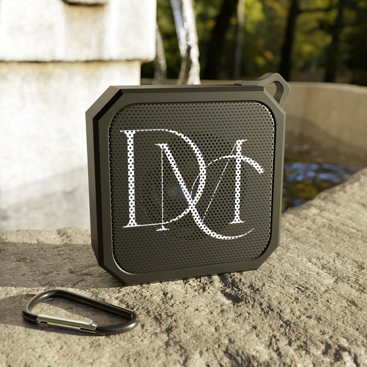 Blackwater Outdoor Bluetooth Speaker — Rugged Portable Speaker with Monogram "D M"
