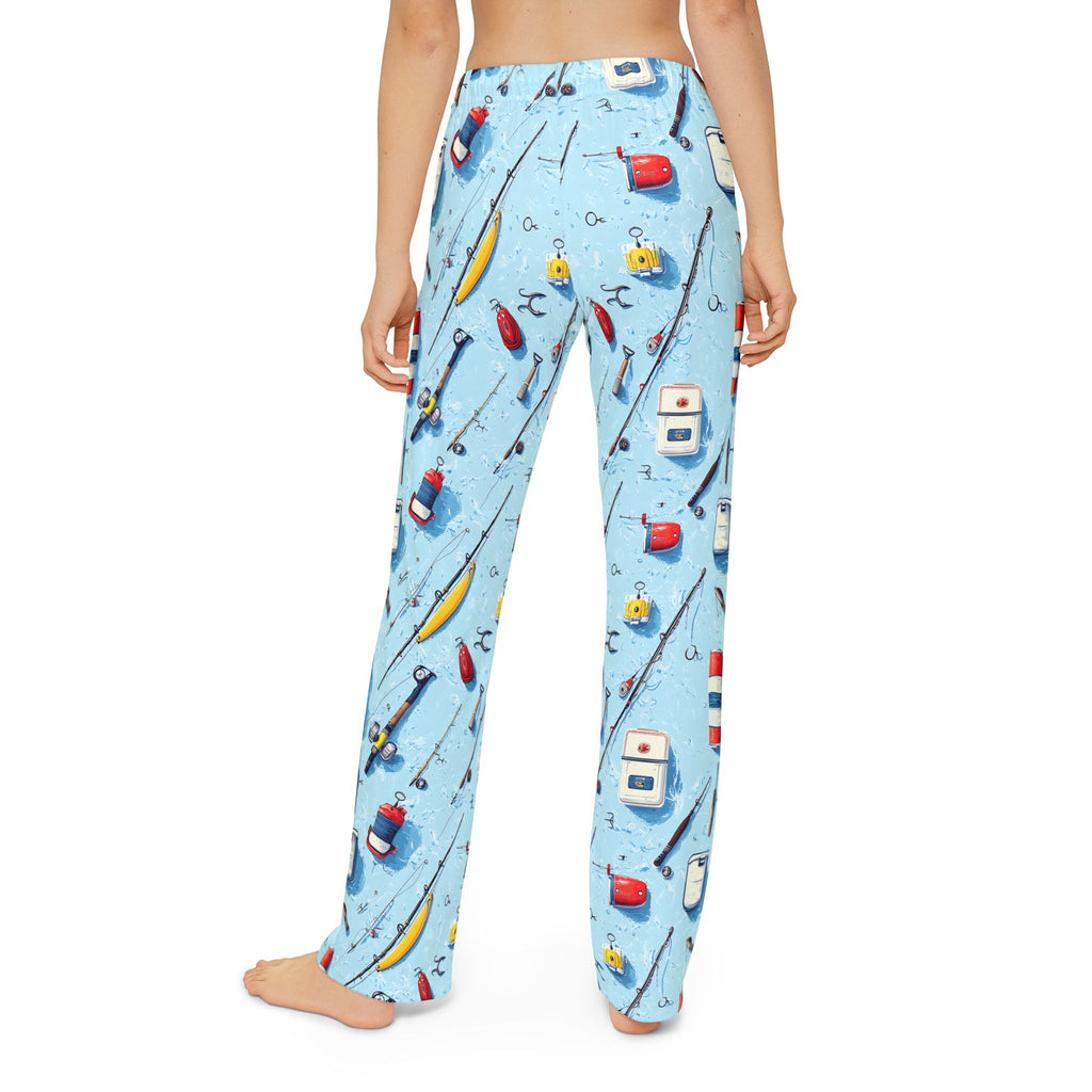 Kids Lounge Pants — Fun Fishing Pattern Pajama Bottoms