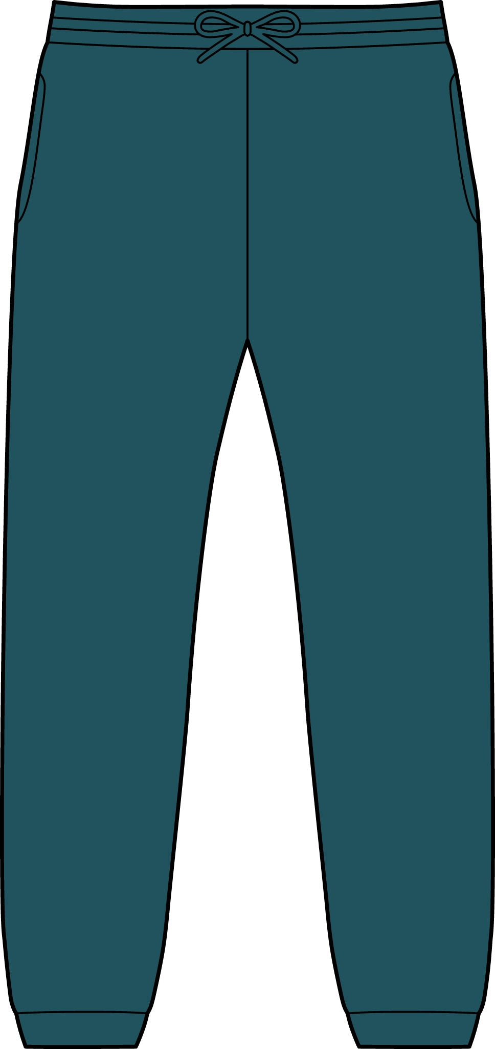 Embroidered Monogram Joggers — Minimal Circle Initials Sweatpants