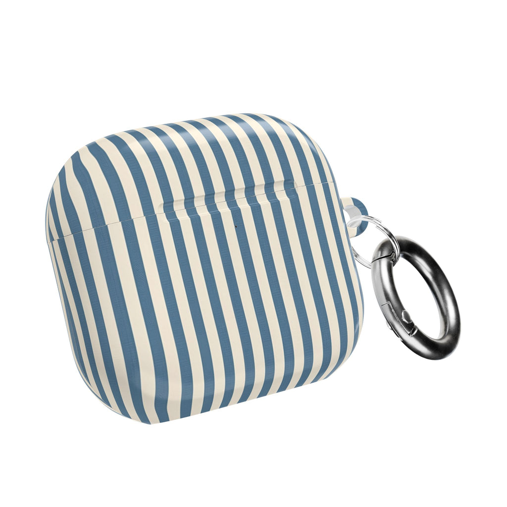 AirPod Case — Blue Toile Cityscape Pattern