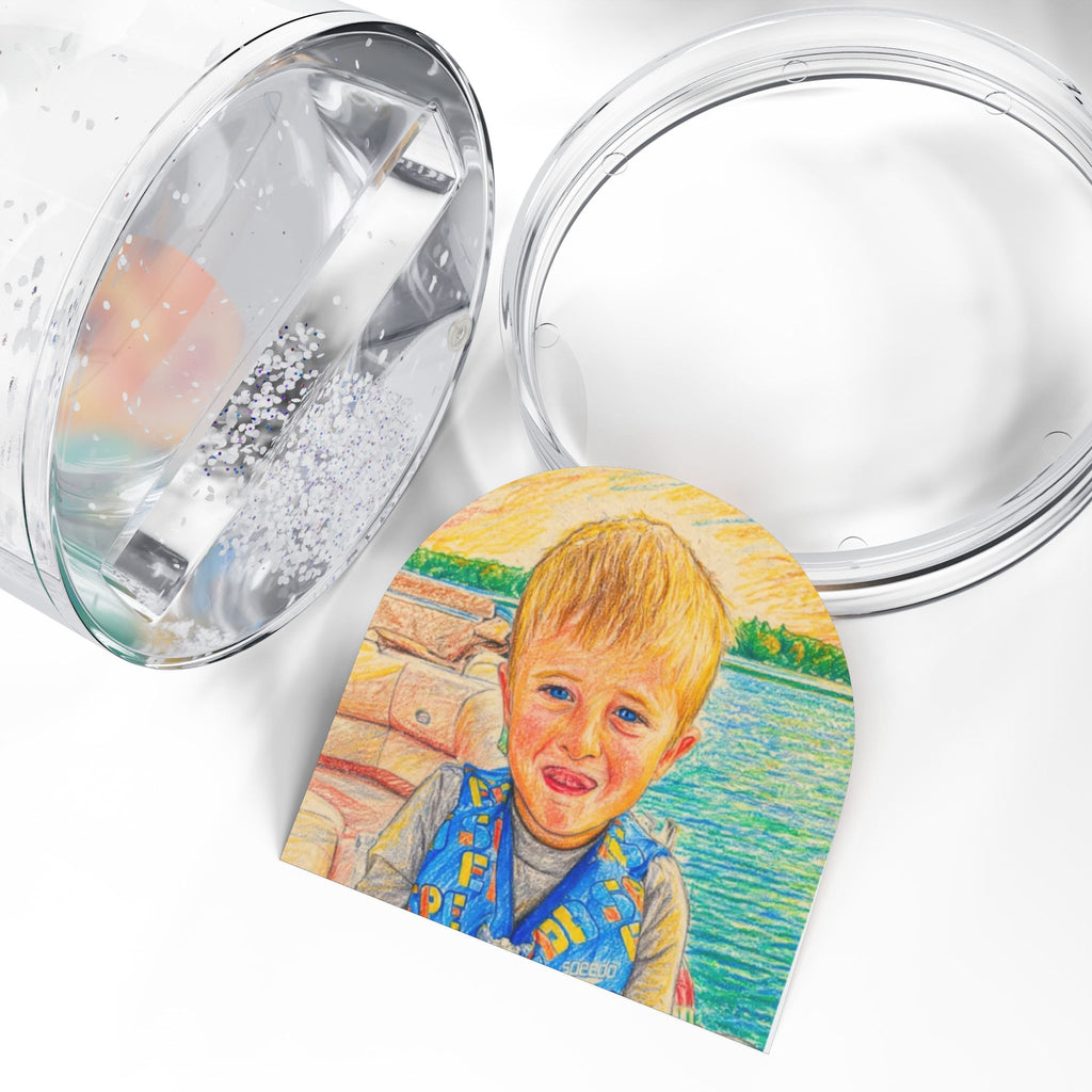 Personalized Photo Snow Globe — Custom Child Portrait Keepsake