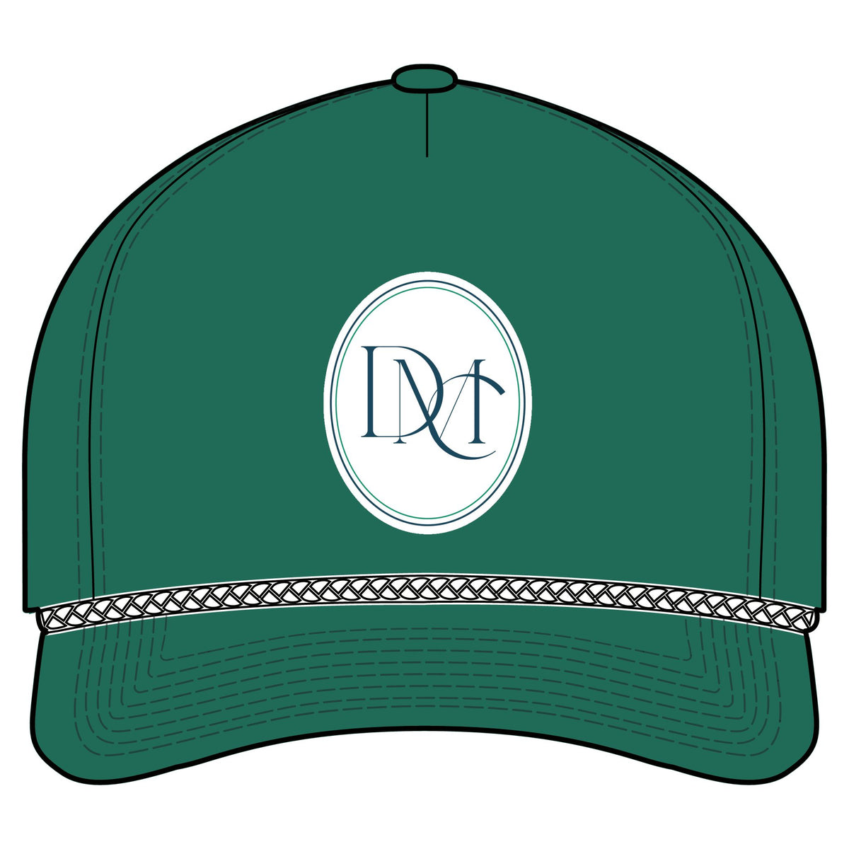 Classic Rope Cap — Monogram Oval Patch Baseball Hat