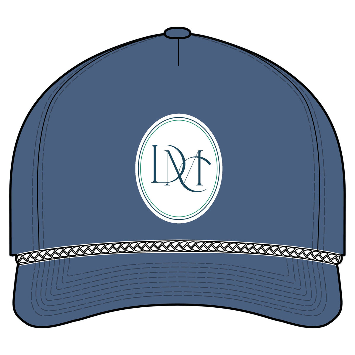 Classic Rope Cap — Monogram Oval Patch Baseball Hat