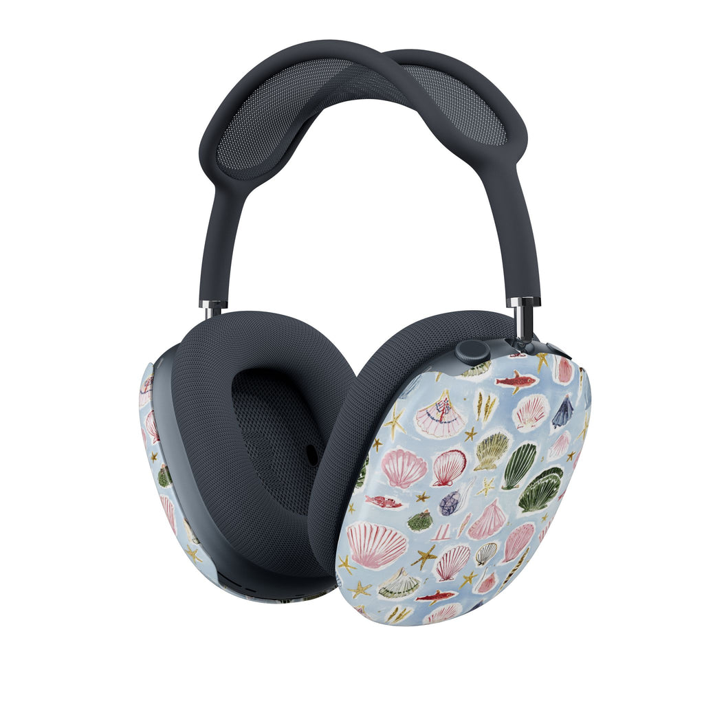Seashell Pattern AirPod Max Cases — Coastal Shells All-Over Print