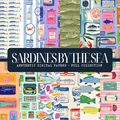 Seaside Sardines Pattern Set