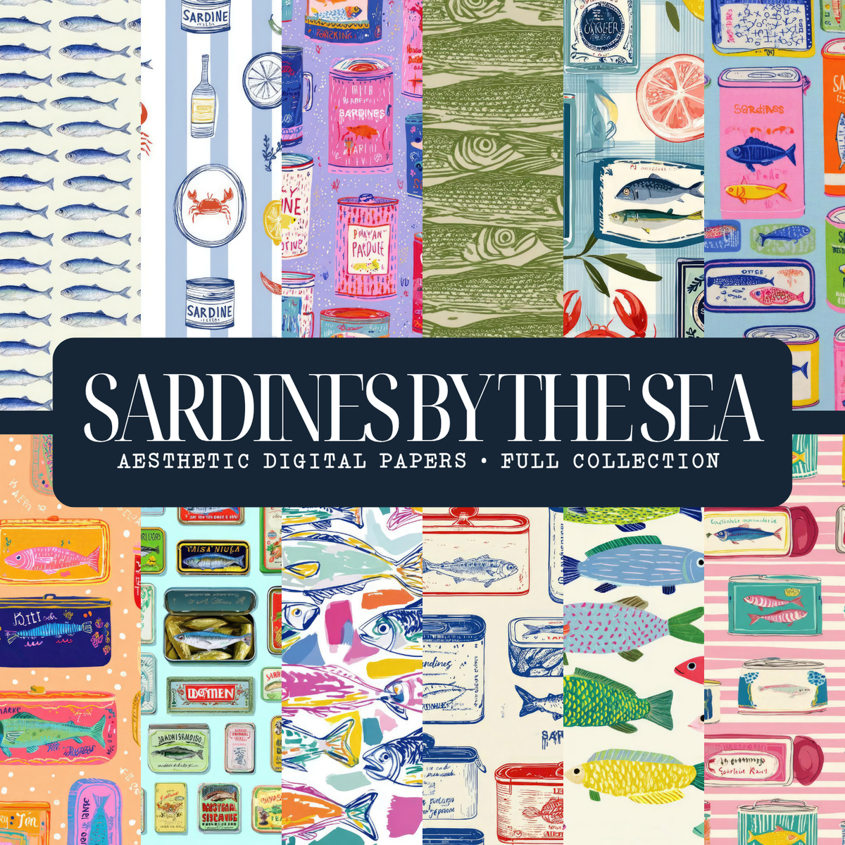 Seaside Sardines Pattern Set